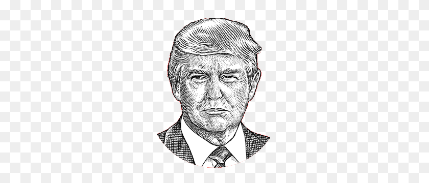 300x300 Trump With Nail On The Head Clip Art - Trump Clipart