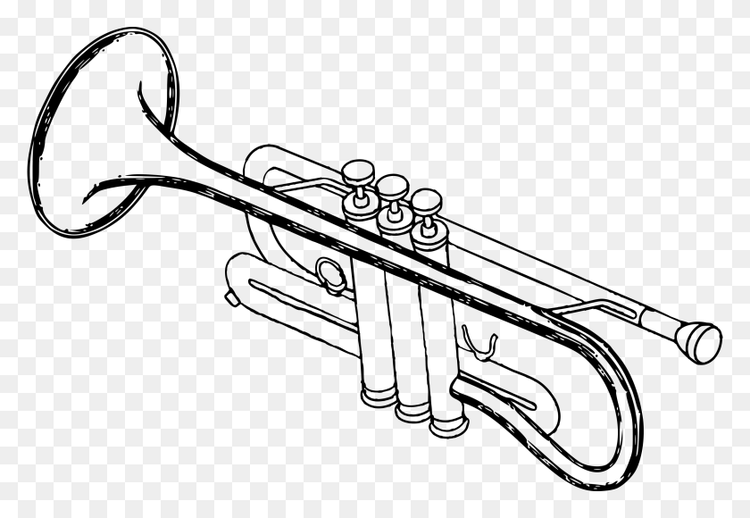 2400x1603 Trumpet Clip Art Hostted Wikiclipart - Host Clipart