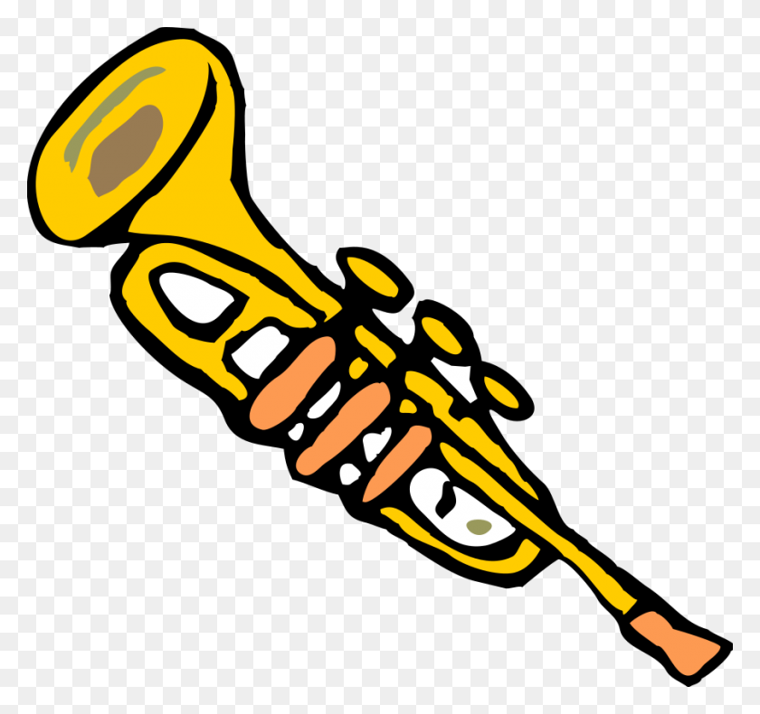 900x843 Trumpet Clipart - Honk Clipart