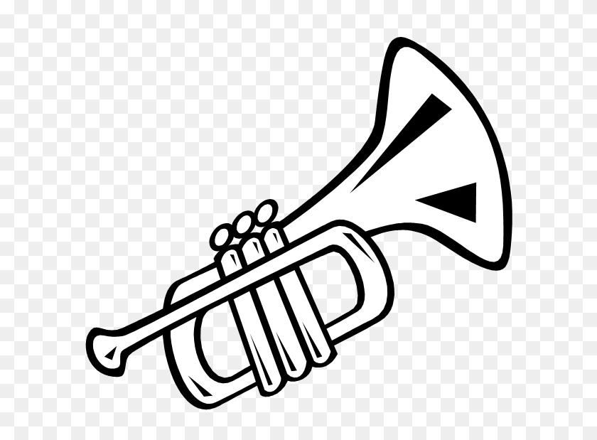 606x559 Trumpet Clipart Tumundografico - Trumpet PNG