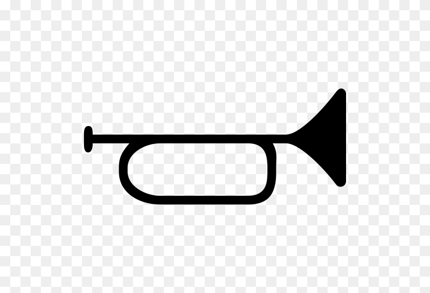 512x512 Trompeta, Música, Orquesta Icono Con Formato Png Y Vector Gratis - Trompeta Png