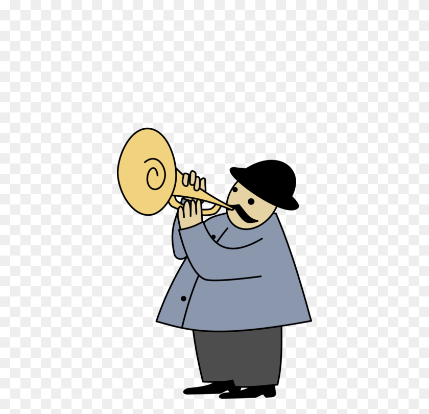 382x750 Trumpet Musical Instruments Orchestra Brass Instruments French - Drumline Clipart