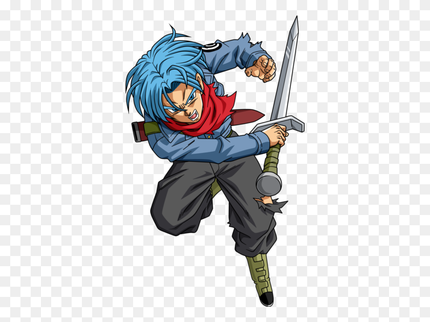 350x569 Trunks - Dragon Ball Fighterz PNG