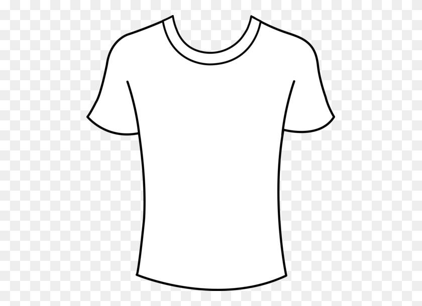 495x550 Tshirt Png Outline Transparent Tshirt Outline Images - Shirt PNG