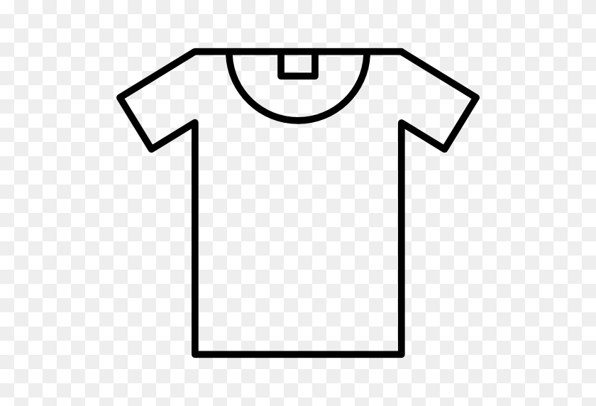 512x512 Tshirt Png Outline Transparent Tshirt Outline Images - White Shirt PNG
