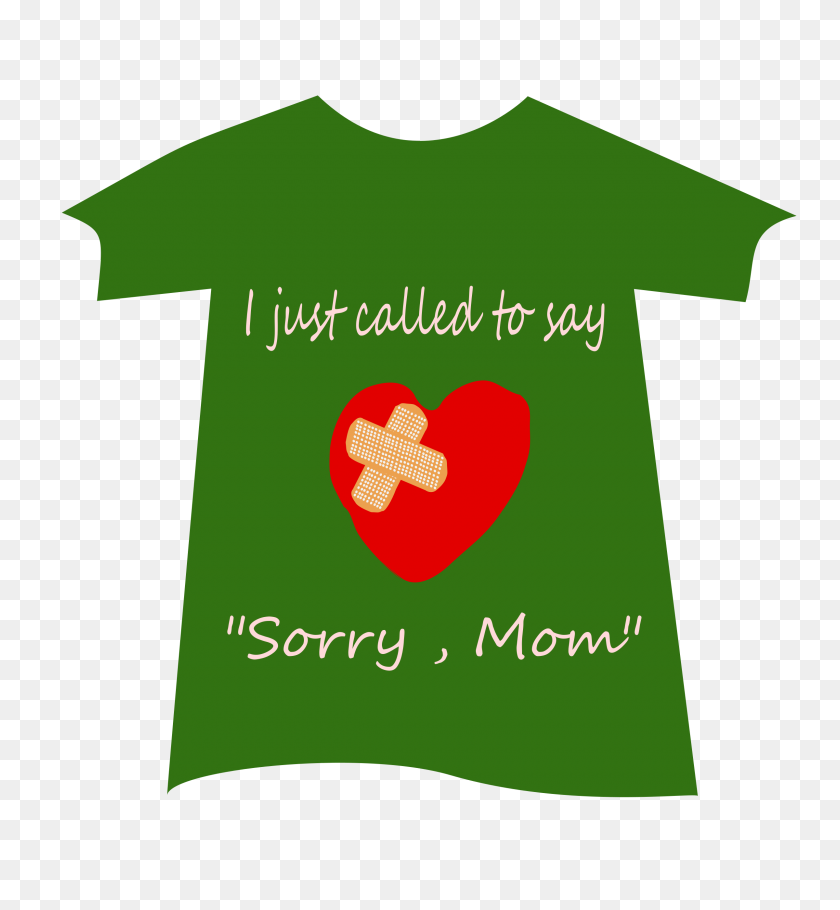 2400x2618 Tshirt Sorry Mom Icons Png - Sorry PNG