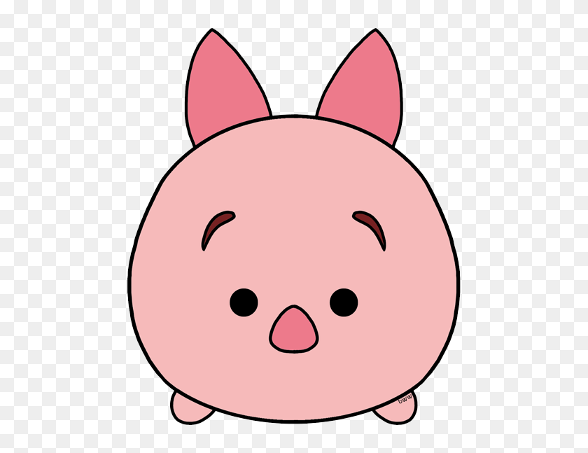 500x587 Tsum Tsum Clipart Free - Free Pig Clipart