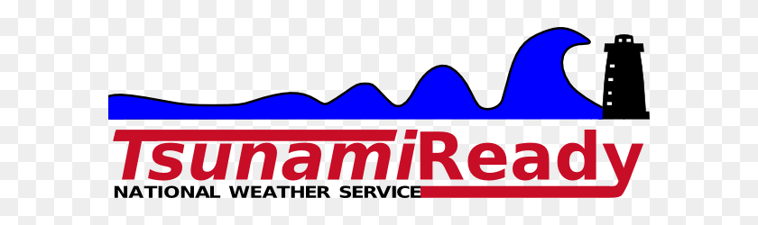 600x190 Tsunami Ready Logo Converted From Government Website Bitmap Clip - Tsunami Clipart