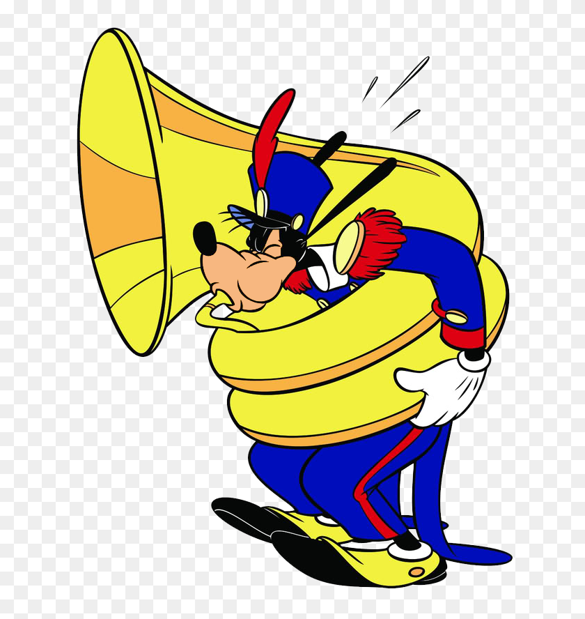 653x828 Tuba Imágenes Prediseñadas De Bandas De Música E Instrumentos - Mickey Mouse Número 1 Imágenes Prediseñadas