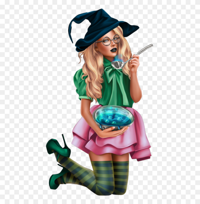 537x800 Tube Halloween Femme Witch Tubes Clipart - Wife Clipart