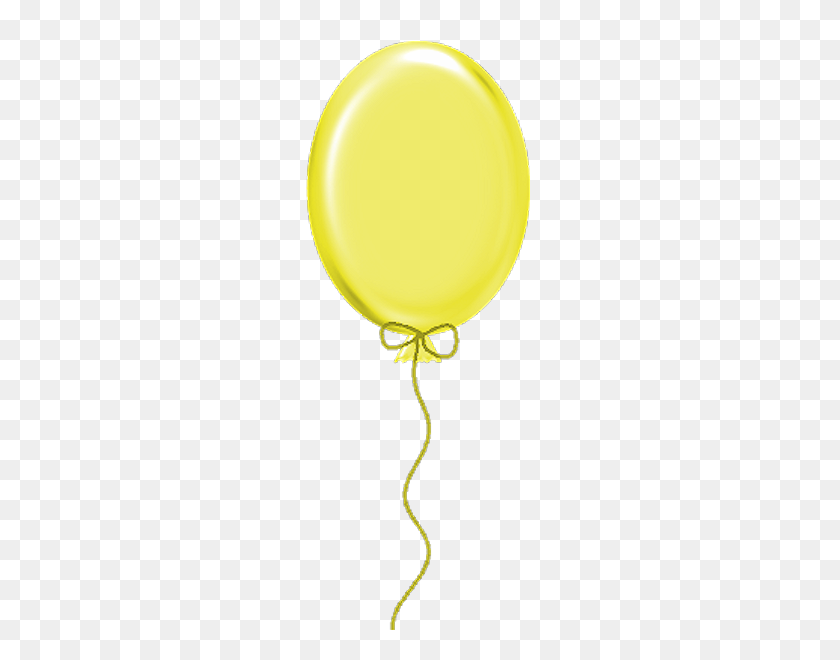 300x600 Tubes Anniversaires Balloons Clip Art, Happy - Yellow Balloon PNG