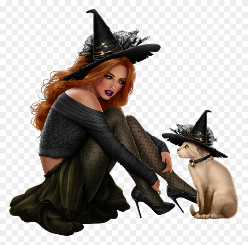 800x790 Tubes Artist Nocturne Witches And Vampires Clipart - Vampire Clipart