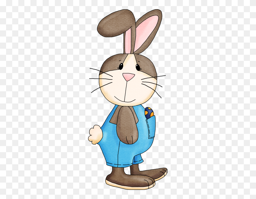 261x594 Tubos, Clipart De Paske Wielkanoc Easter - Easter Bunny Clipart
