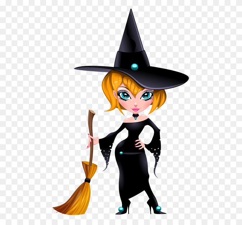 475x720 Tubes Halloween Halloween Witches And Happy Halloween - Wiccan Clipart