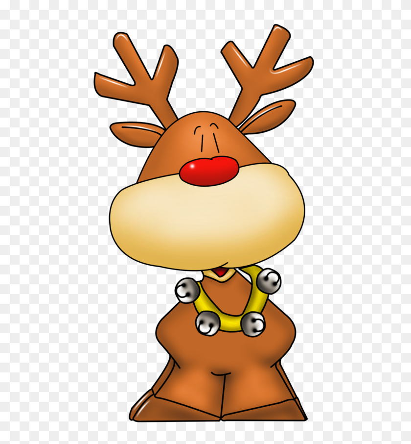 500x846 Tubes Noel Rennes, Traineaux Rocks Christmas - Reindeer Face Clipart