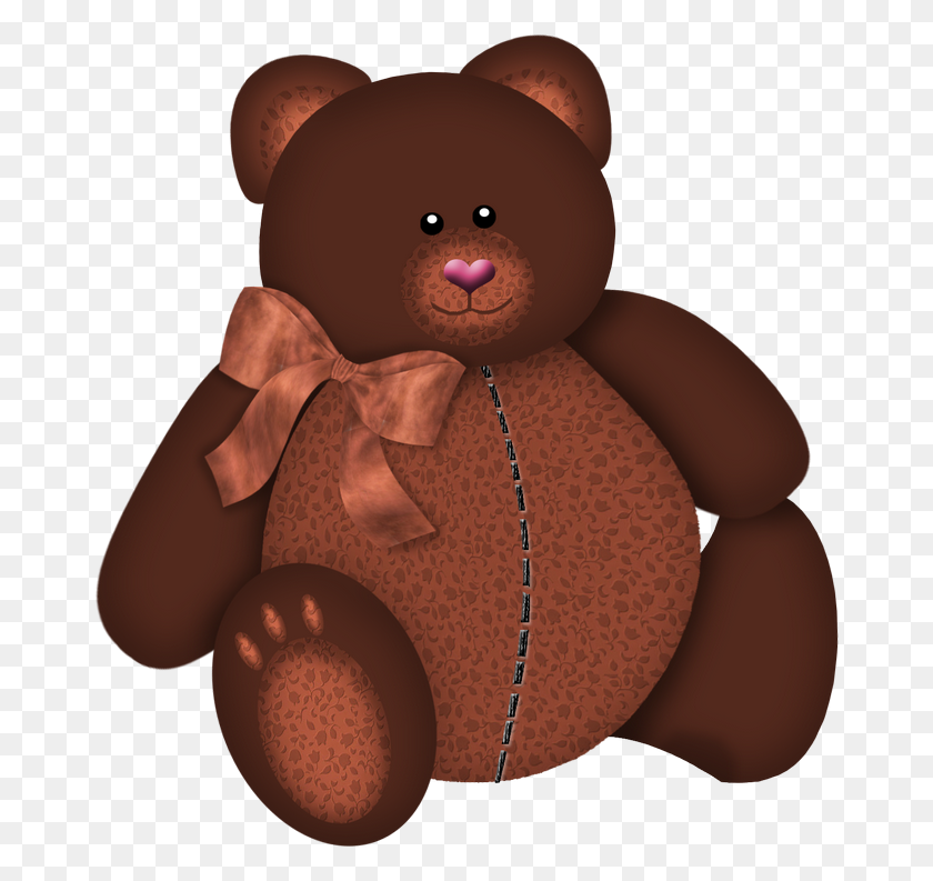 670x733 Tubes Ursinhos Bear, Teddy Bear And Teddy - Teddy Bear Clip Art Free