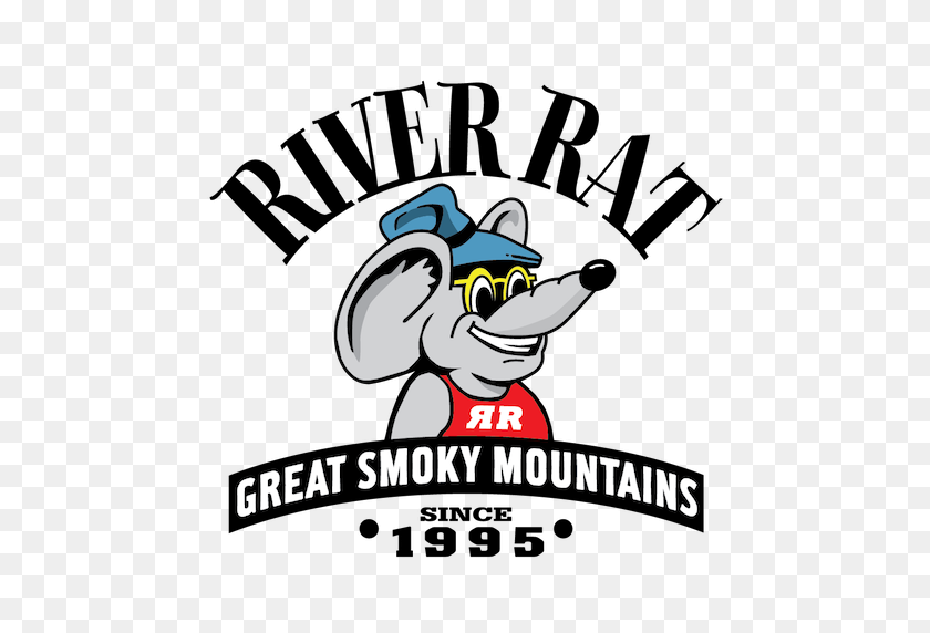 512x512 Тюбинг Whitewater Rafting Smoky Mountain River Rat - Барбекю Курильщик Клипарт