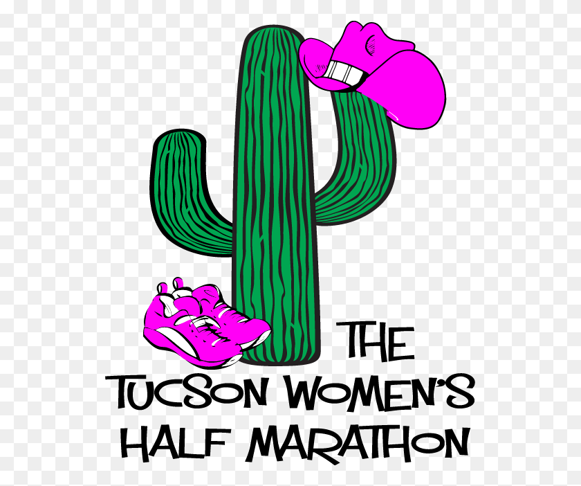 535x642 Tucson Women's Half Marathon - Half Softball Clipart