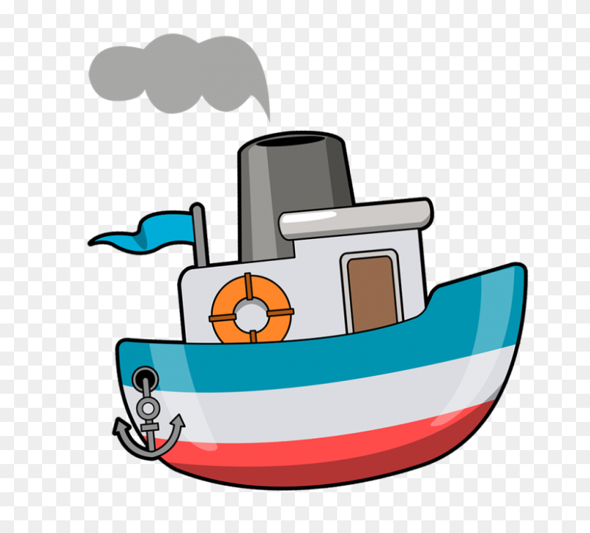 800x716 Tug Boat Clip Art - Powerboat Clipart