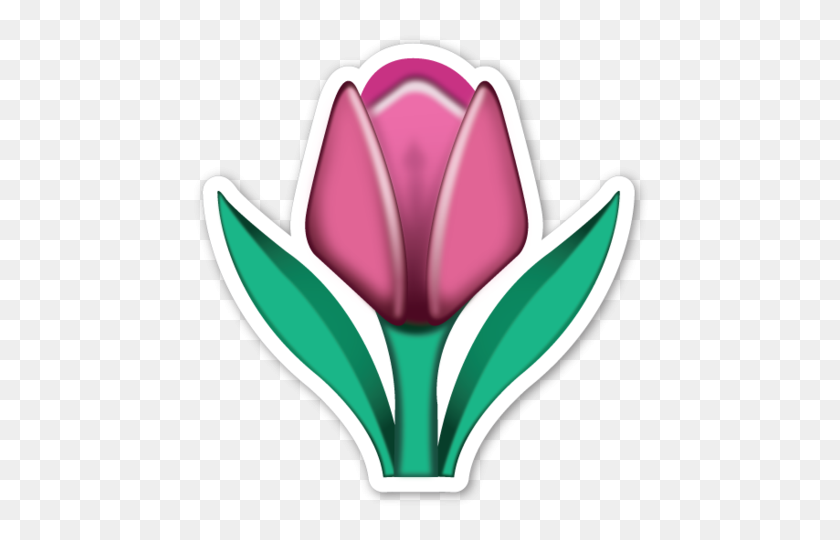 464x480 Tulip Covet Emoji Pegatinas, Emoji Y Emoticon - Flor Emoji Png