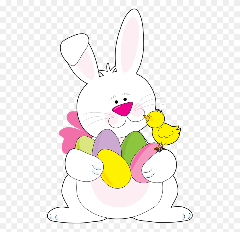 509x750 Tulip Clipart Easter Bunny - Gem Clipart