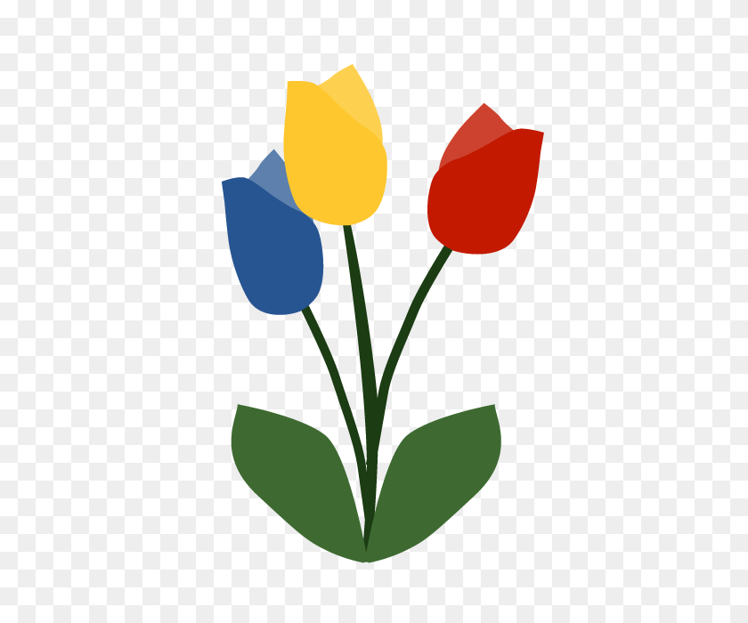 640x640 Tulip Flor De Imágenes Prediseñadas De Material De Ilustración Gratuita De La Imagen - Cartón De Imágenes Prediseñadas