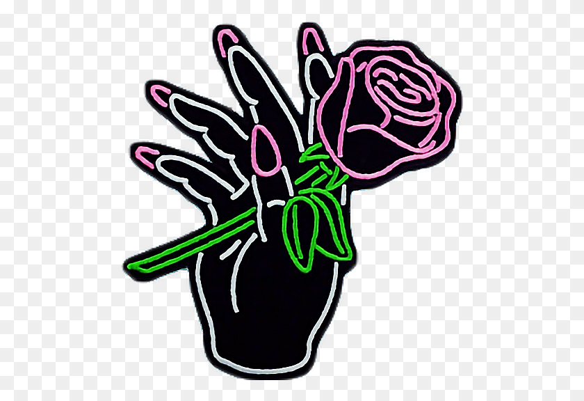 492x516 Tumblr Arm Hand Rose Roses Flower Flowers Freetoedit - Rose PNG Tumblr