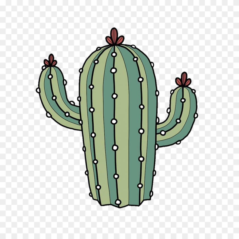 1080x1080 Tumblr Cactus Sticker Stickers - Tumblr Cactus PNG