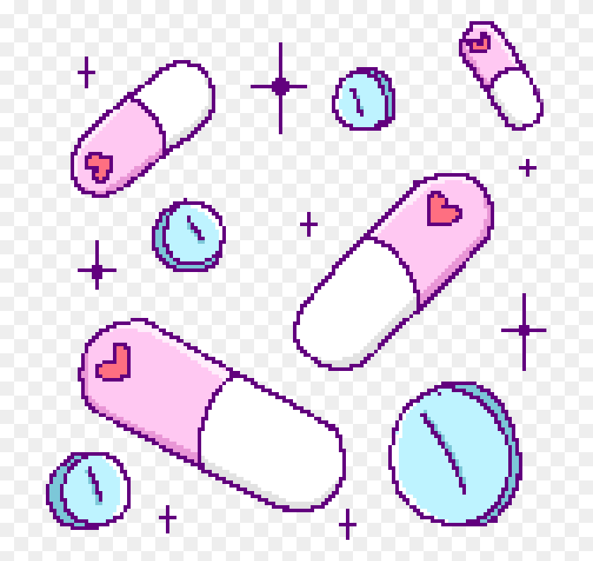 709x734 Tumblr Pixel Pills Kawaii Pink Wicca Pretty Sparkles - Pink Sparkles Png
