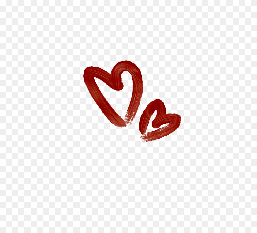 700x700 Tumblr Smear Sketch Heart Hearts - Heart Sketch PNG