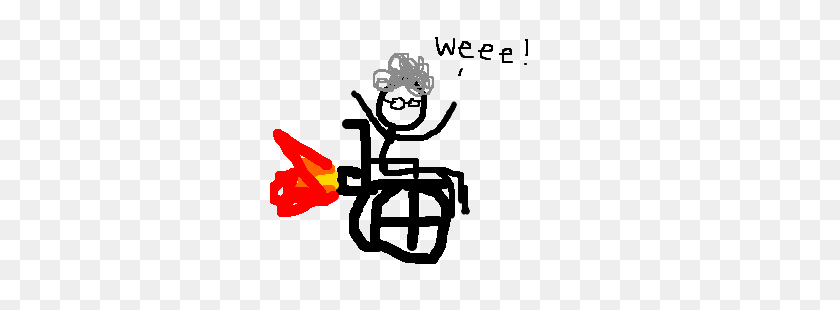300x250 Turbo Granny In Wheelchair Is Ready To Take Off Drawing - Turbo Clip Art