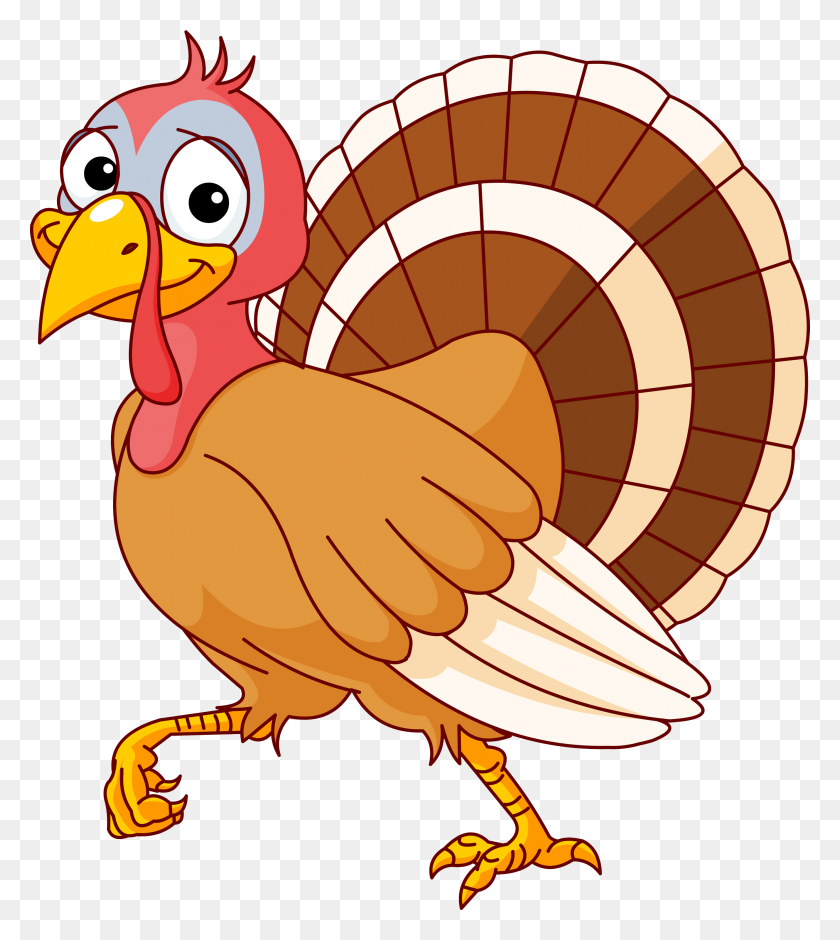 2658x3000 Turkey Clip Art - Running Turkey Clipart