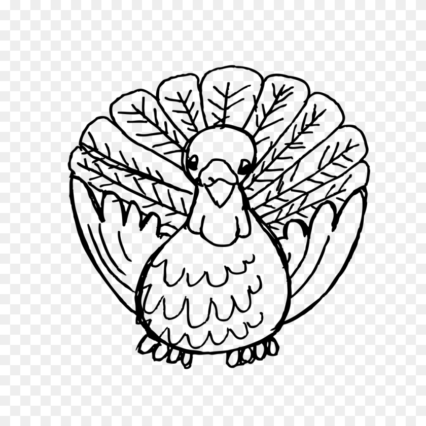 1024x1024 Turkey Clip Art - Turkey Bird Clipart