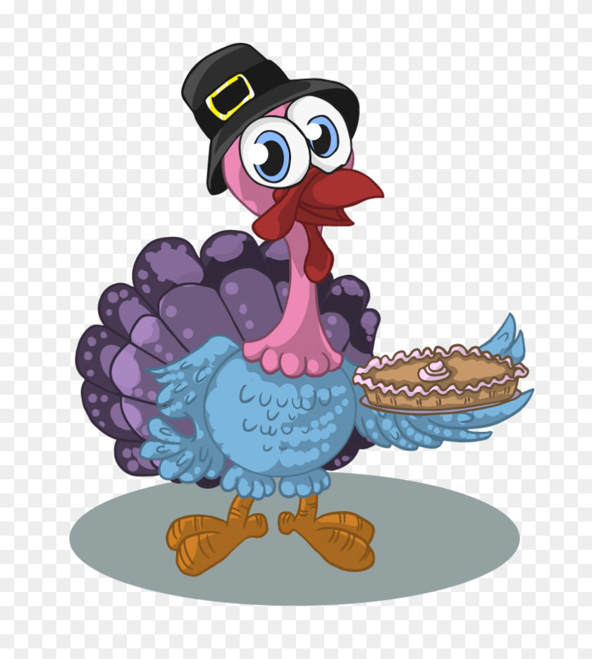 784x880 Turkey Clipart Female Turkey - Cute Thanksgiving Clipart