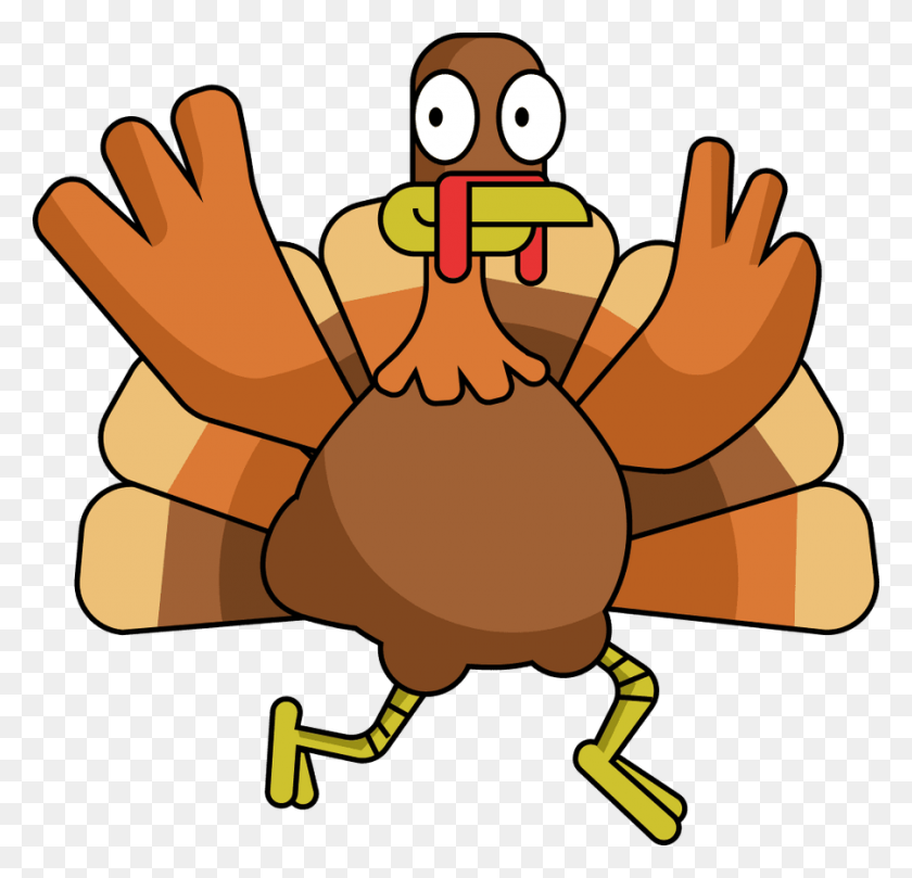 900x865 Turkey Family Cliparts - Happy Thanksgiving Clip Art