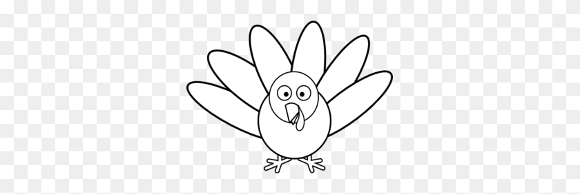 299x222 Turkey With Feathers Clip Art - Feather Black And White Clipart