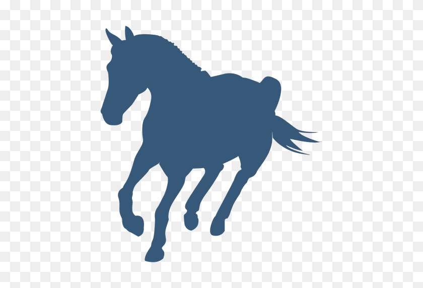 512x512 Turning Horse Silhouette - Mustang Horse PNG