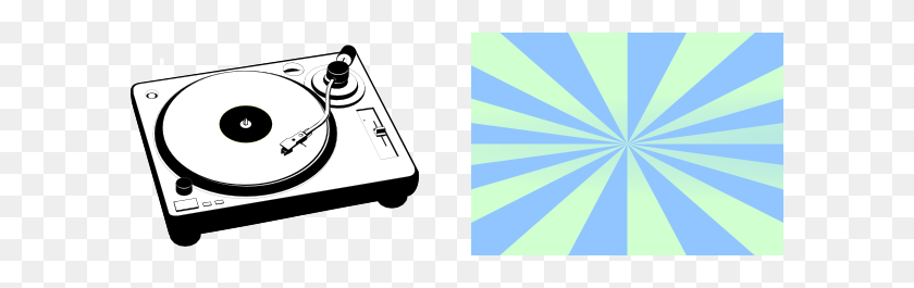 600x205 Turntable Png Clip Arts For Web - Record Player Clipart