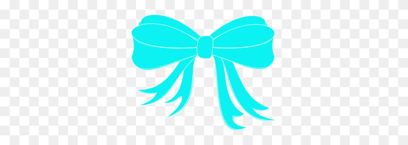 300x240 Turquoise Bow Ribbon Clip Art - Ribbon Bow Clipart