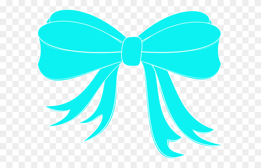 600x480 Turquoise Bow Ribbon Clip Art At Clipartim - Swirl Design Clipart
