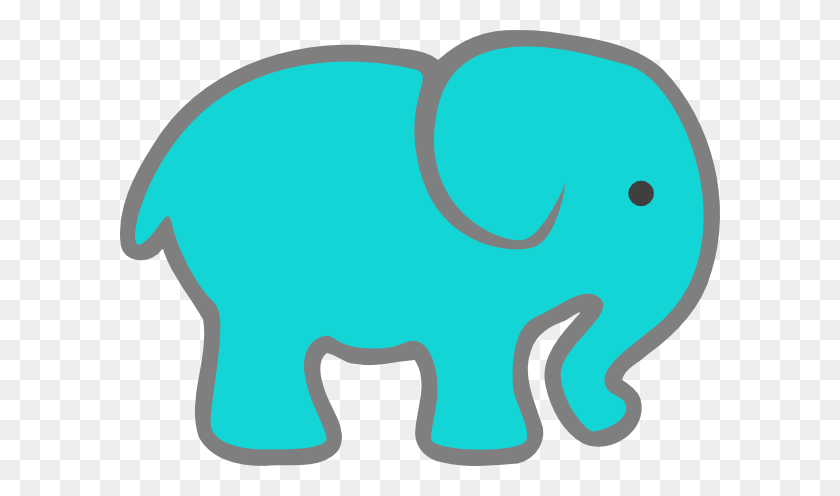 600x436 Turquoise Elephant Clip Art - Indian Girl Clipart
