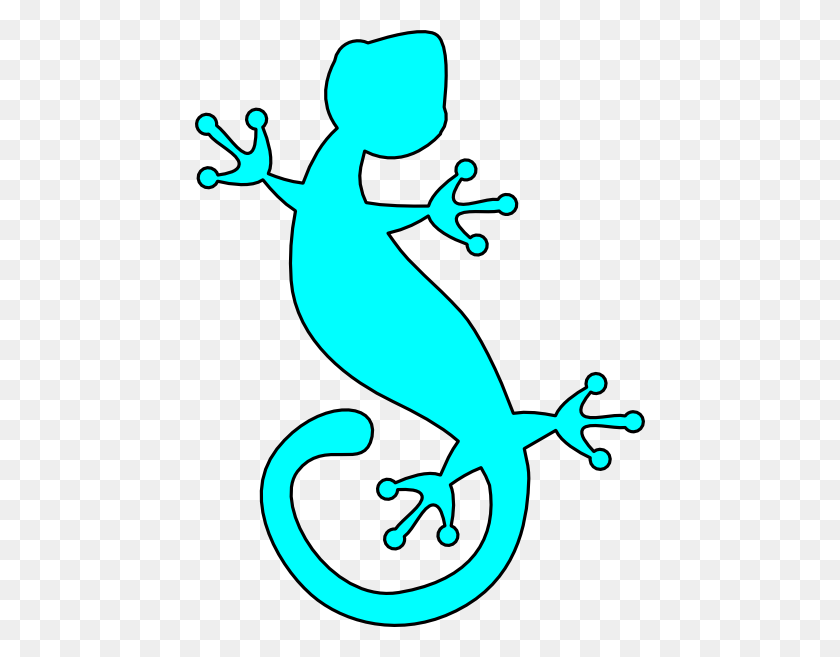 450x597 Turquoise Lizard Clip Art - Lizard Clipart