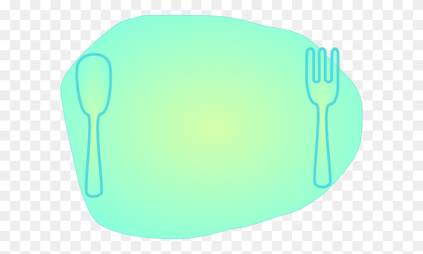 600x446 Turquoise Mint Plate Clip Art - Plate Setting Clipart