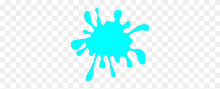 298x282 Turquoise Splatter Clip Art - Ink Splatter Clipart