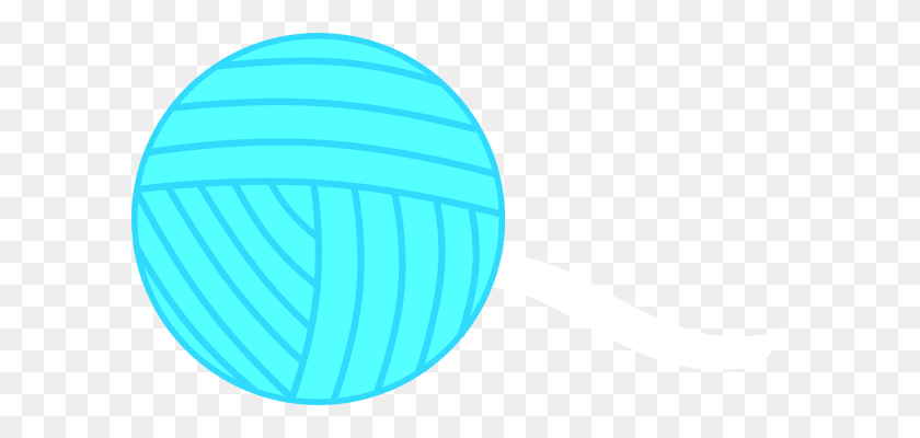 600x340 Turquoise Yarn Ball Clip Art - Yarn Ball Clipart