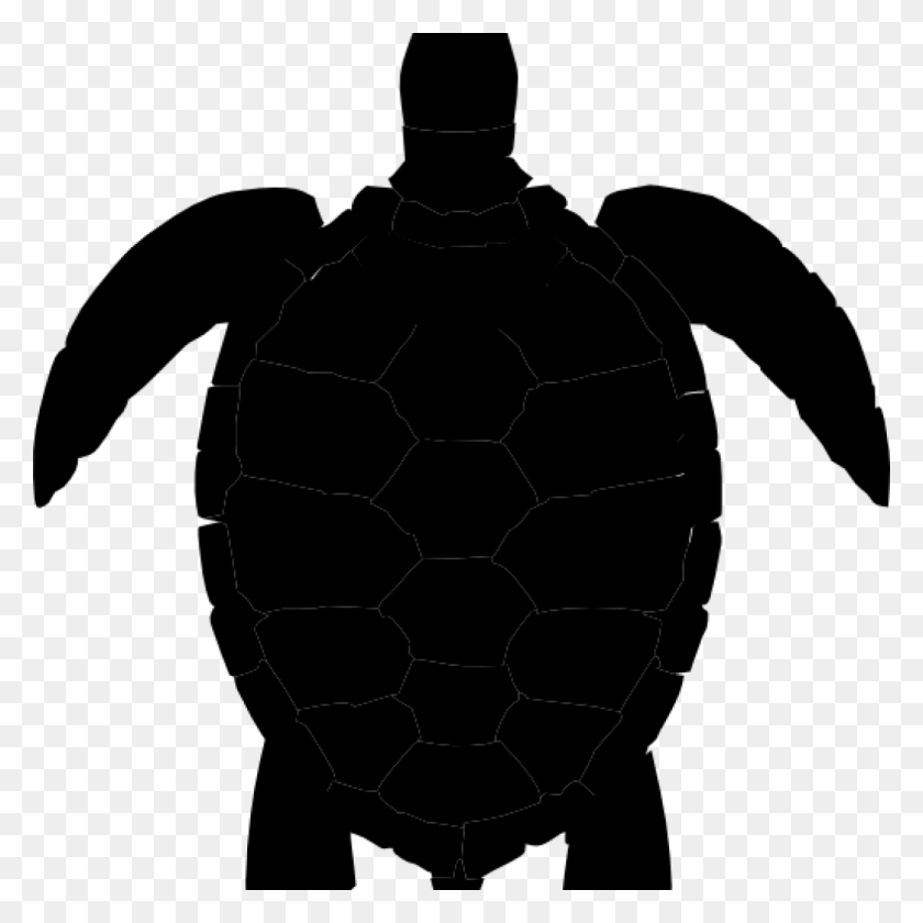 1024x1024 Черепаха Черно-Белый Клипарт Морские Изображения Картинки - Морской Клипарт Черный И Белый