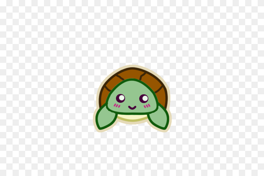 500x500 Turtle Clipart Kawaii - Snapping Turtle Clipart