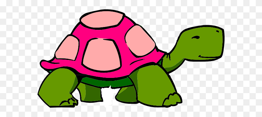 600x317 Turtle Clipart Pink Turtle - Sometimes Clipart