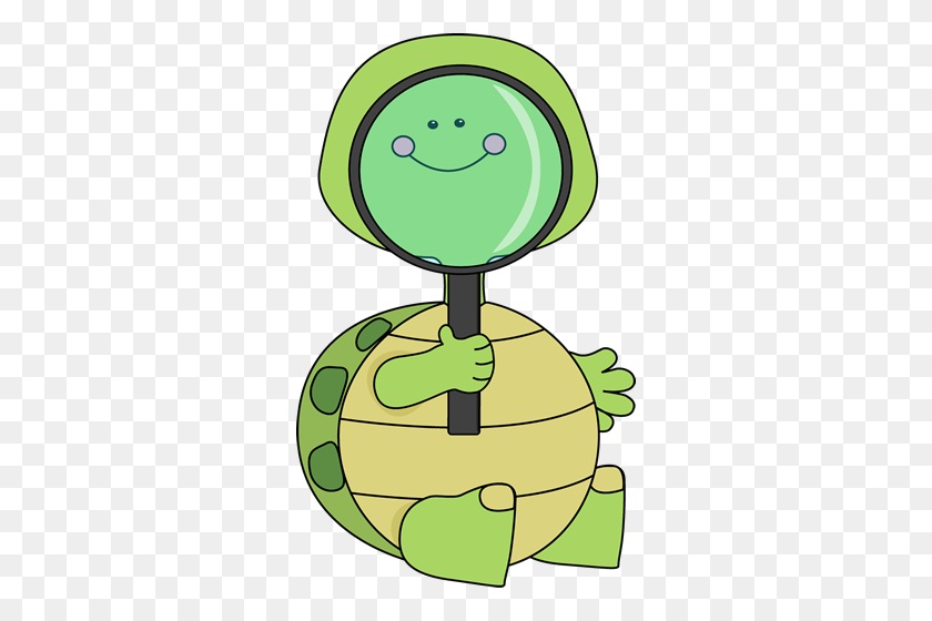 306x500 Turtle Looking Through Magnifying Glass Card Ideas - Magnifying Glass Clipart