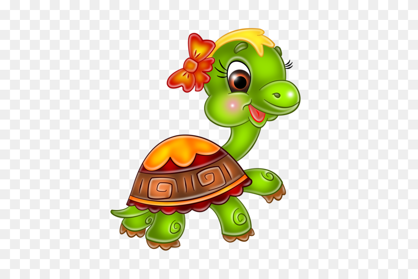 Turtle Pose Illustration Of Cute Turtle Cartoon Ilustrations - Tortoise Clipart